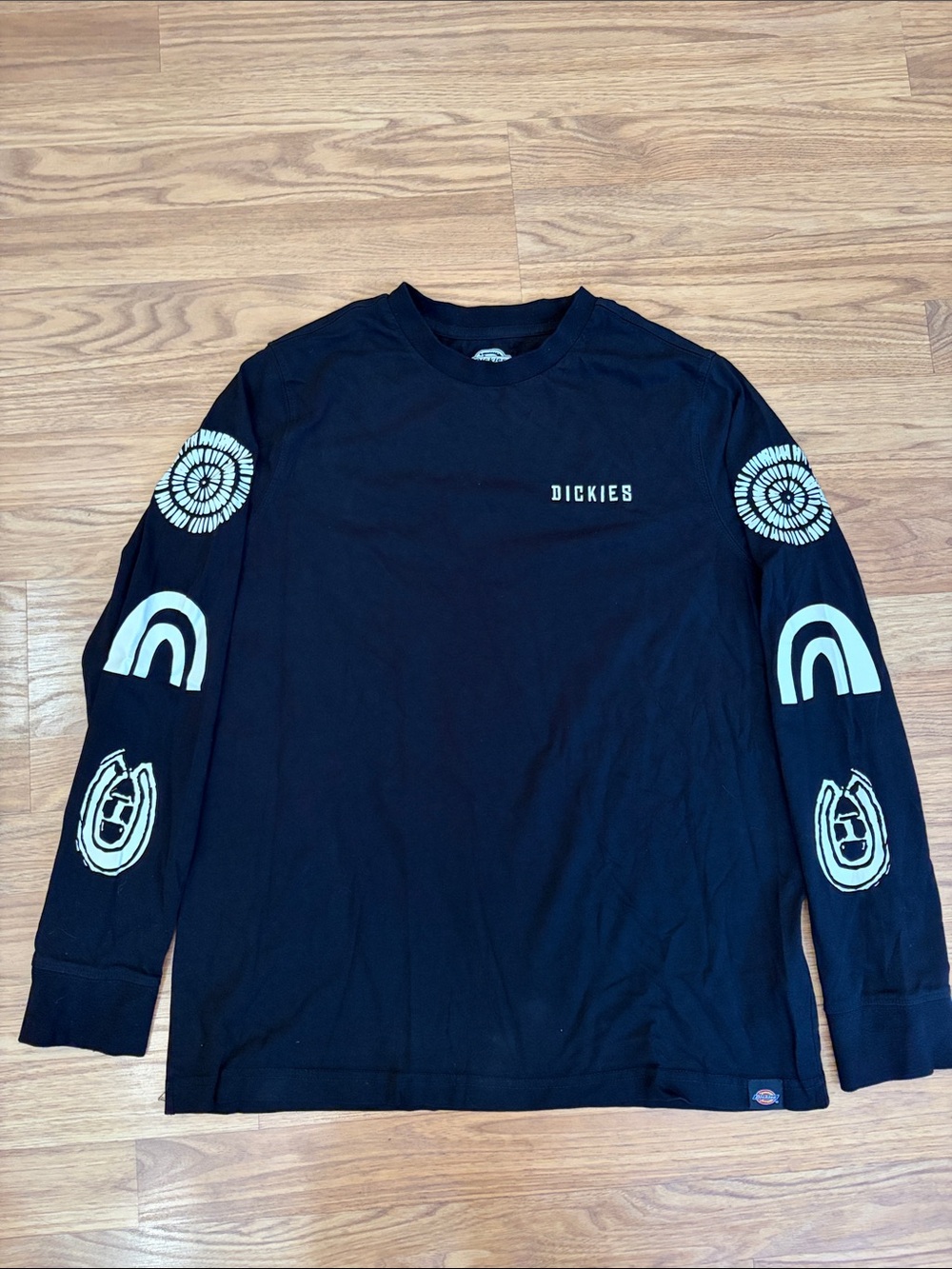 Dickies Top Shirt  Black Long Sleeve Tee Size Large L